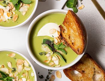 Green pea soup
