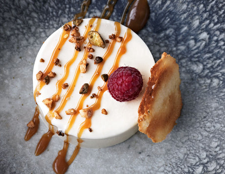 Almond and honey ice cream