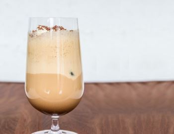 Coffee shake - iced coffee with ice cream