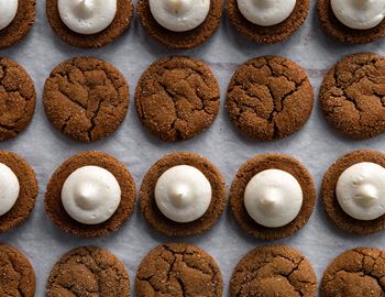 Soft gingerbread with cream cheese icing