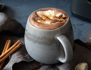 Chai-spiced hot chocolate
