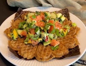 Sushi waffle
